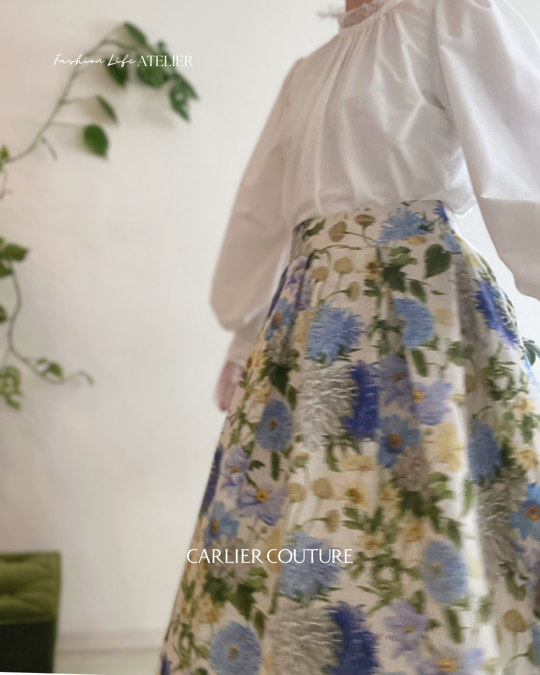 【受注終了】フローラルタックスカート