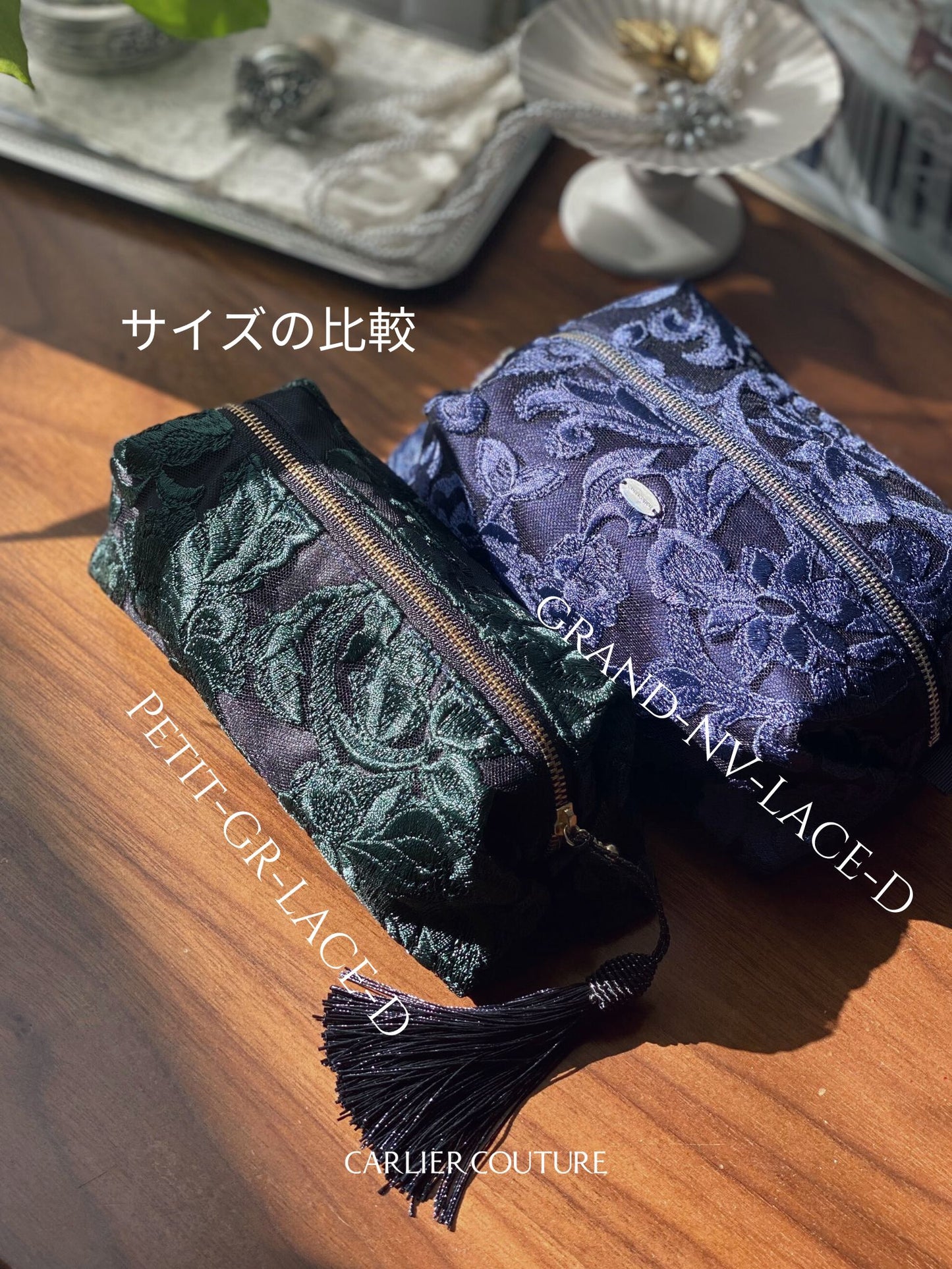 【即納品】イタリア製 ネイビー系のポーチ・Grand 【現品限り】