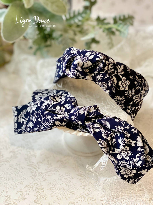 【ご予約専用ページ】ヴィンテージ風花柄のヘッドバンドセット【ママ&キッズ】