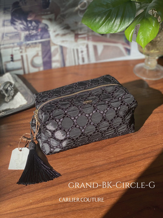 【即納品】イタリア製ラウンドレースのポーチ・Grand 【現品限り】