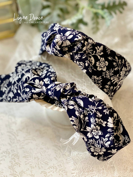 【ご予約専用ページ】ヴィンテージ風花柄のヘッドバンドセット【ママ&キッズ】