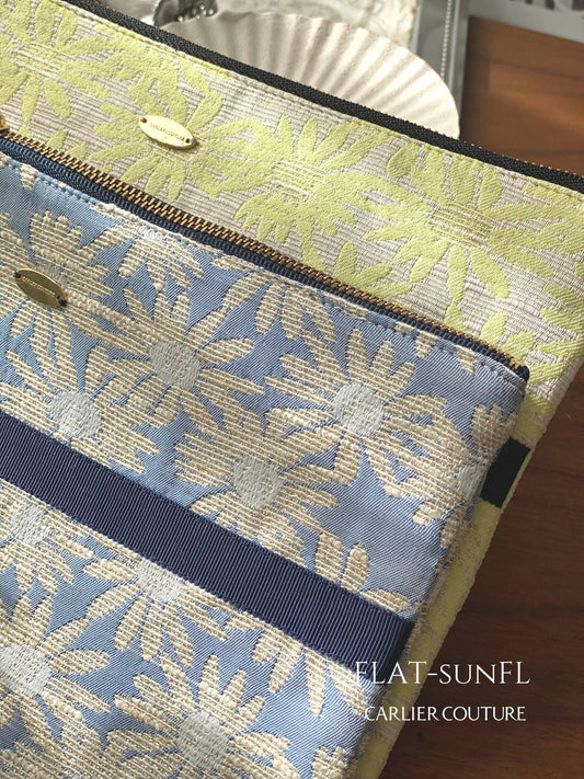 【即納品】さまざまなジャガードのポーチ・Flat【現品限り】