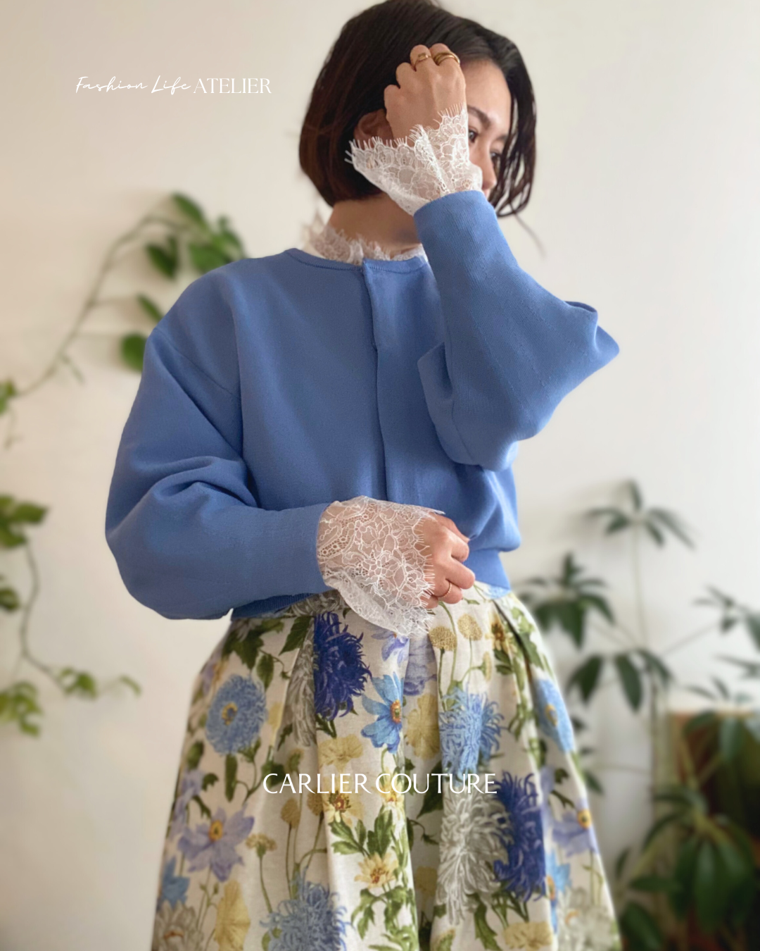 【受注終了】フローラルタックスカート