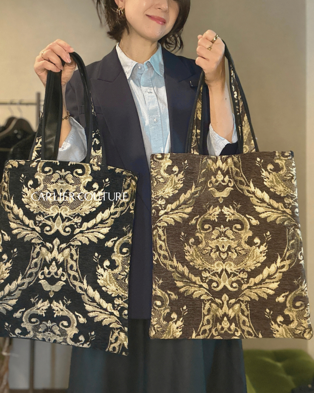 バロック調ゴブラン織・トートバッグ Matinée（マティネ）