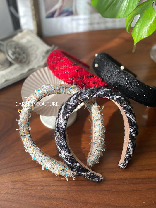 【即納品】Tweed カチューシャ【FLAT】