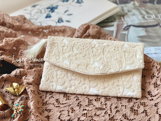 【即納品】袱紗・ホワイトレース【結婚式用】